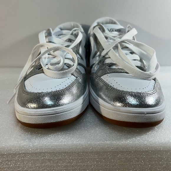 Vans Women’s Size 9 Metallic Silver and White Lowland-Worn Once - Picture 9 of 9